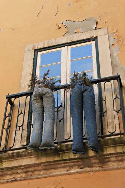 Window with original decor — Stock Photo, Image