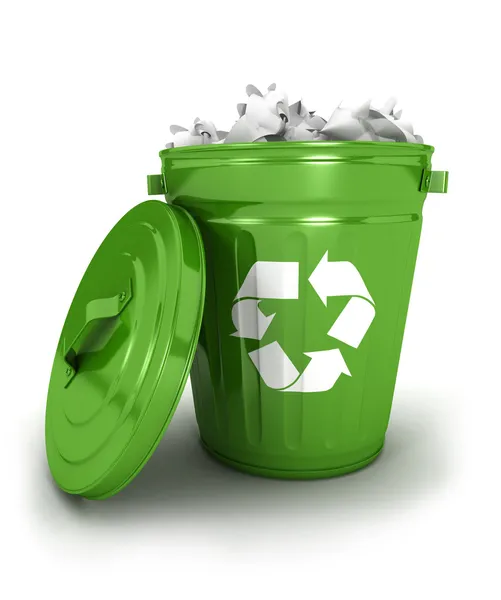 3d riciclare bidone della spazzatura — Foto Stock