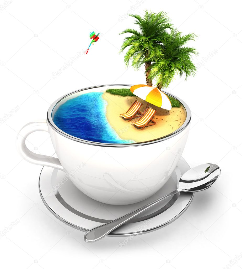 3d cup of paradise