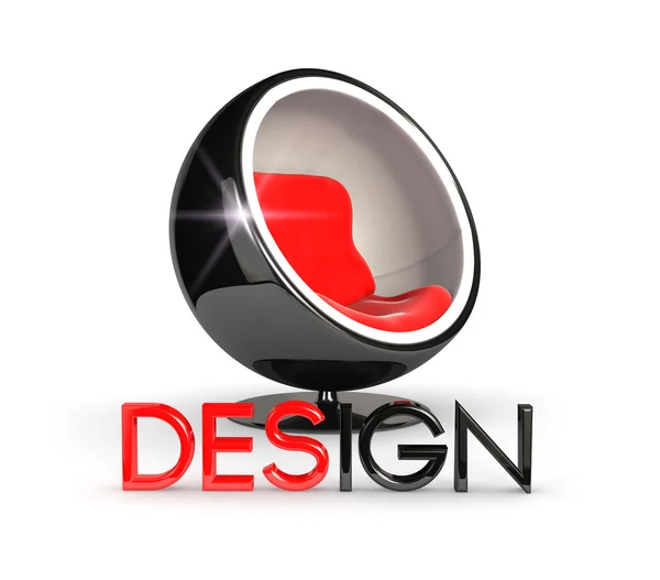 3D tasarım sandalye — Stok fotoğraf