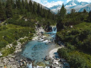 Di Fumo ve Daone Gölü 'nün muhteşem manzarası