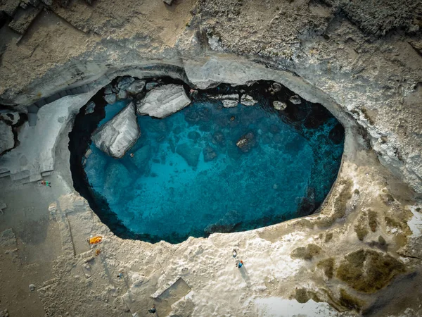 Great View Grotta Della Poesia Puglia — Stock Photo, Image