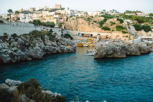 Vista Sobre Uma Pequena Cidade Puglia Castro — Fotografia de Stock