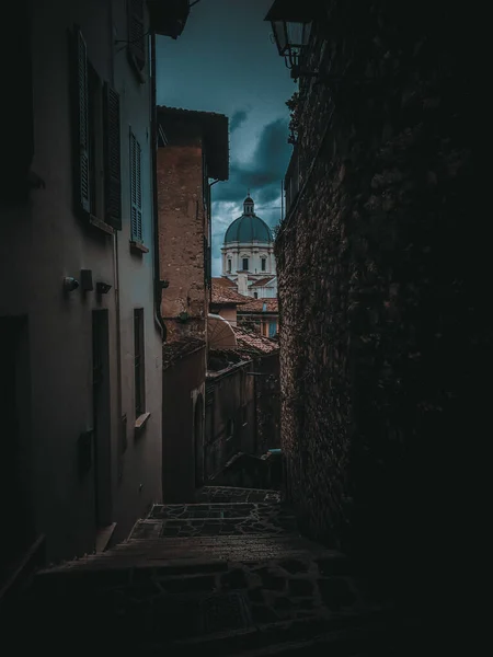 View Duomo Brescia Small Street — Stock Photo, Image