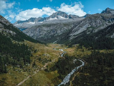 Di Fumo ve Daone Gölü 'nün muhteşem manzarası