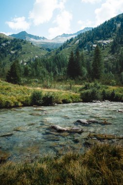 Di Fumo ve Daone Gölü 'nün muhteşem manzarası