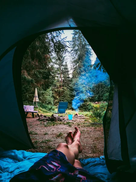 Fantastic Camping Time Italy — Fotografia de Stock