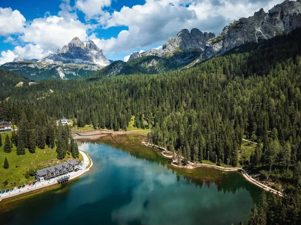a fantastic view of misurina lake
