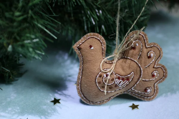 Deko Für Den Weihnachtsbaum — Stockfoto