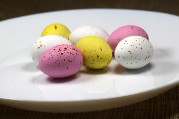 Цукерки Зроблені Вигляді Великодніх Яєць — стокове фото