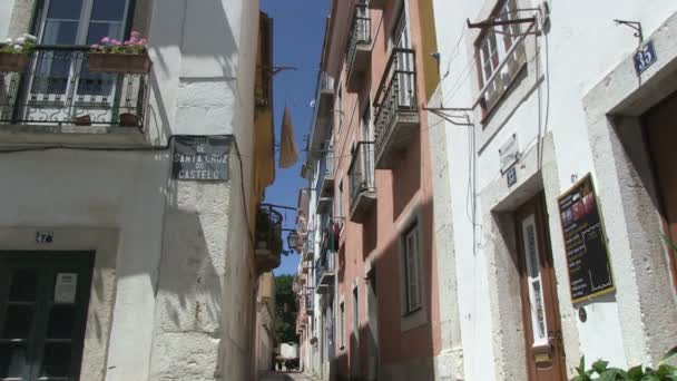 Laundry in Lisbon, Portugal — Stock Video