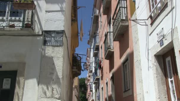 Laundry in Lisbon, Portugal — Stock Video