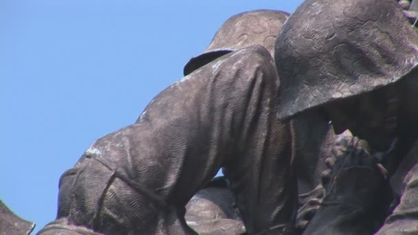 Den iwo jima memorial i arlington, virginia — Stockvideo