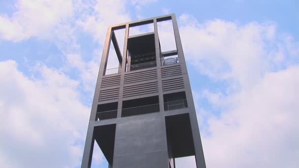 Tilt down of the Netherlands Carillon — Stock Video