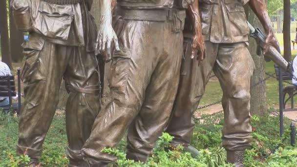 Memorial de veteranos vietnam — Vídeo de stock