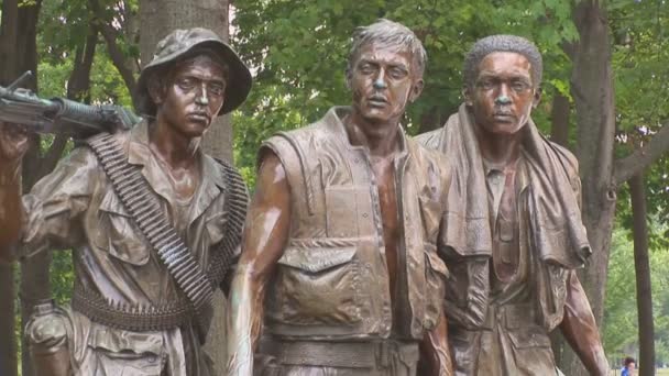 В'єтнам ветеранів Меморіал — стокове відео