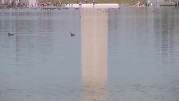 Pomnik Waszyngtona na mall w Waszyngtonie — Wideo stockowe