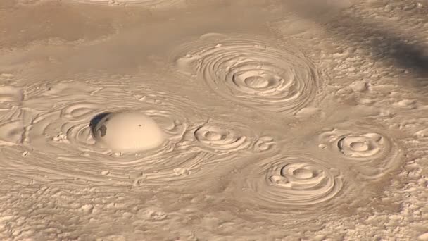 Pots de boue dans le parc national Yellowstone — Video