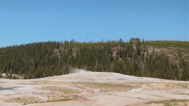 Panelas de lama no Parque Nacional de Yellowstone — Vídeo de Stock