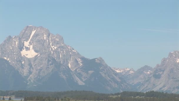 Mamutí horké prameny v Yellowstonském národním parku — Stock video