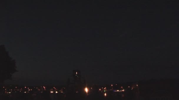 Vlammen van hete lucht ballon branders — Stockvideo