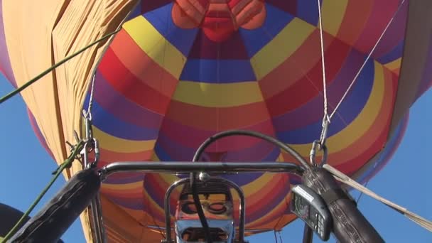 Globos de aire caliente — Vídeo de stock