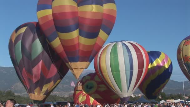 Balões de ar quente — Vídeo de Stock