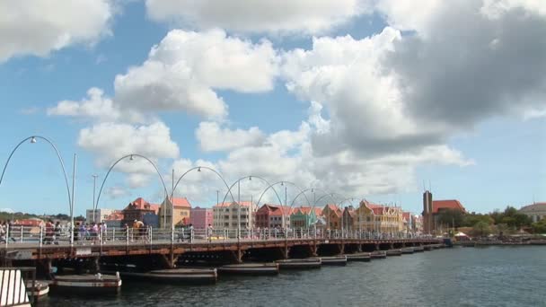 Willemstad, Nizozemské Antily — Stock video