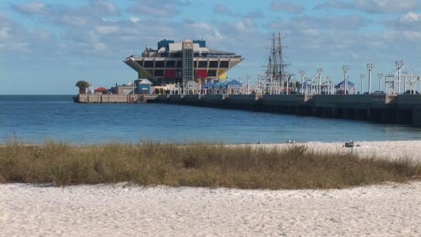 St Petersburg, florida St. pete's pier — Stok video