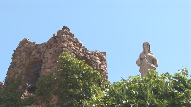 Santa estátua — Vídeo de Stock