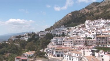 mijas Endülüs şehirde geleneksel beyaz evler