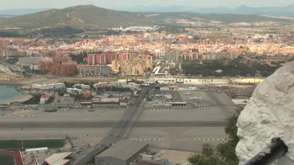 Skott från gibraltar — Stockvideo