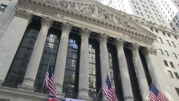 Wall street — Stock video