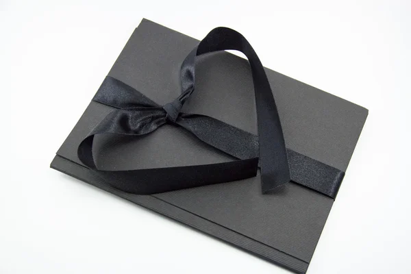 Black folder with tape — Stock Photo, Image