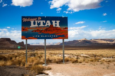 Utah işareti Hoşgeldiniz