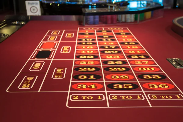 Roulette table in casino — Stock Photo, Image