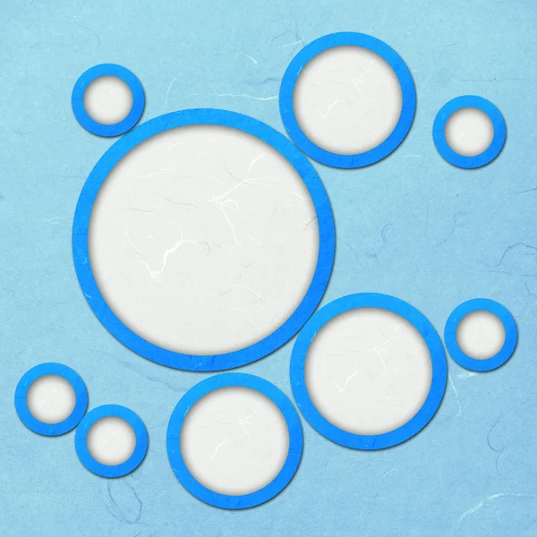 Papel de arroz cortado azul Abstrato geométrico — Fotografia de Stock
