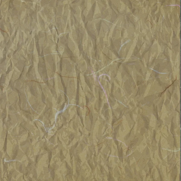 Old light brown crumpled rice paper texture — Stock Photo, Image