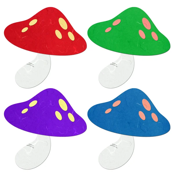 Rice paper cut mushrooms — Stock Image Rice paper cut mushrooms Royalty Free Stock Images