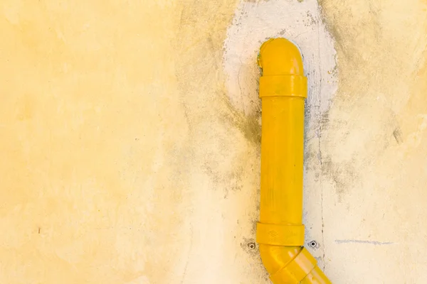 Yellow plastic pipes for background — Stock Photo, Image