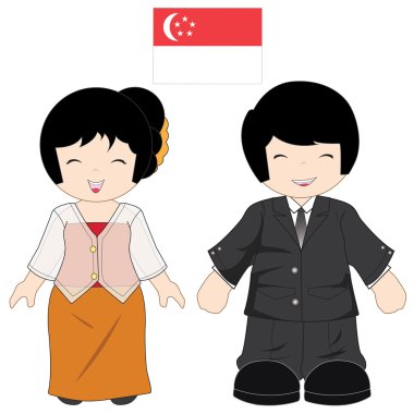 Singapur geleneksel kostüm