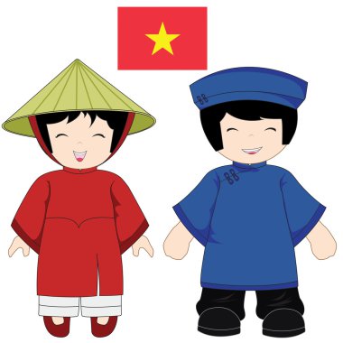 Vietnam geleneksel kostüm