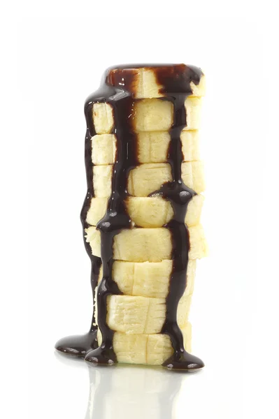 Банан с шоколадом Лицензионные Стоковые Изображения