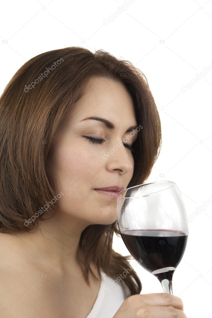 Portrait Of A Woman Drinking