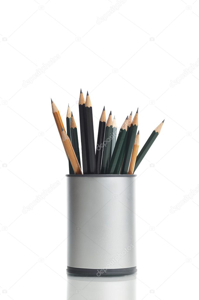 Box with pencils