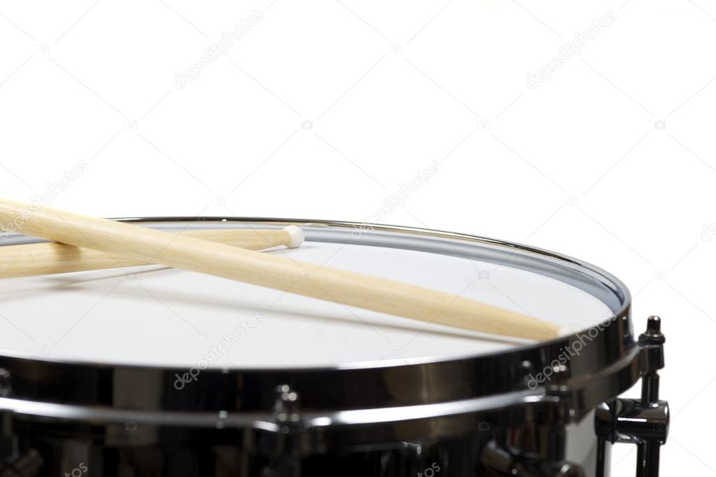 Snare drum with a pair drumsticks