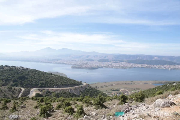 Szerződés Ioannna Görögország 2021 Október Kerékpárok Uphill Race Mitsikeli Mountain — Stock Fotó