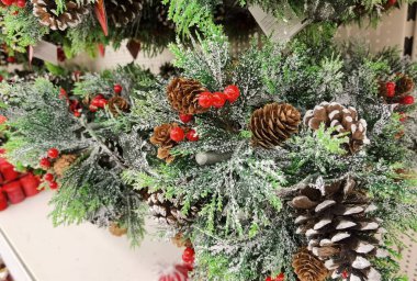 Noel arkaplanı süpermarketten Mutlu yıllar.