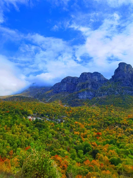 Papigo Villaggio Ioannina Profumo Greco Tradizionale Villaggio Greco Nella Stagione — Foto Stock