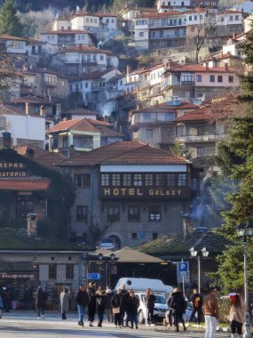 METSOVO, GREECE, 04 ARALIK 2021, METSOVO KIŞ SONU 
